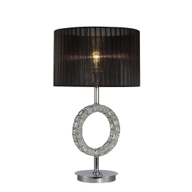 IL31724  Florence Crystal 62.5cm 1 Light Table Lamp